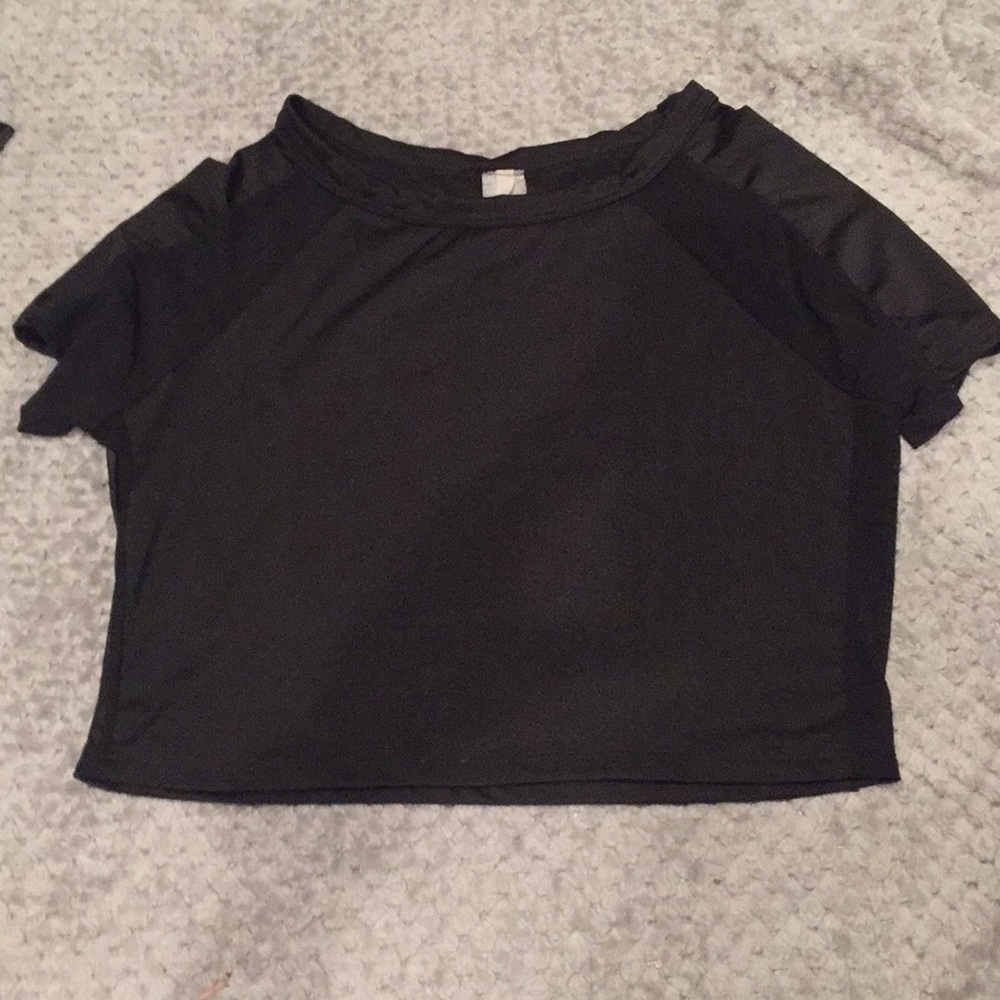 Black crop top